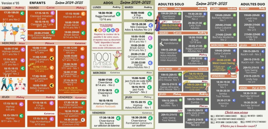 Planning 2024-2025